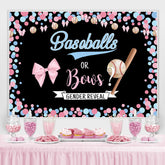 Lofaris Cute Pink and Blue Dots Baby Shower Backdorp